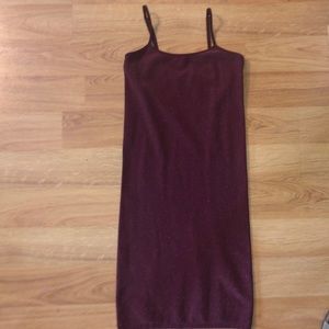 Maroon/purple body-con dress